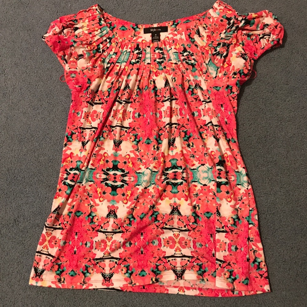 Floral Dollman Sleeve Top
